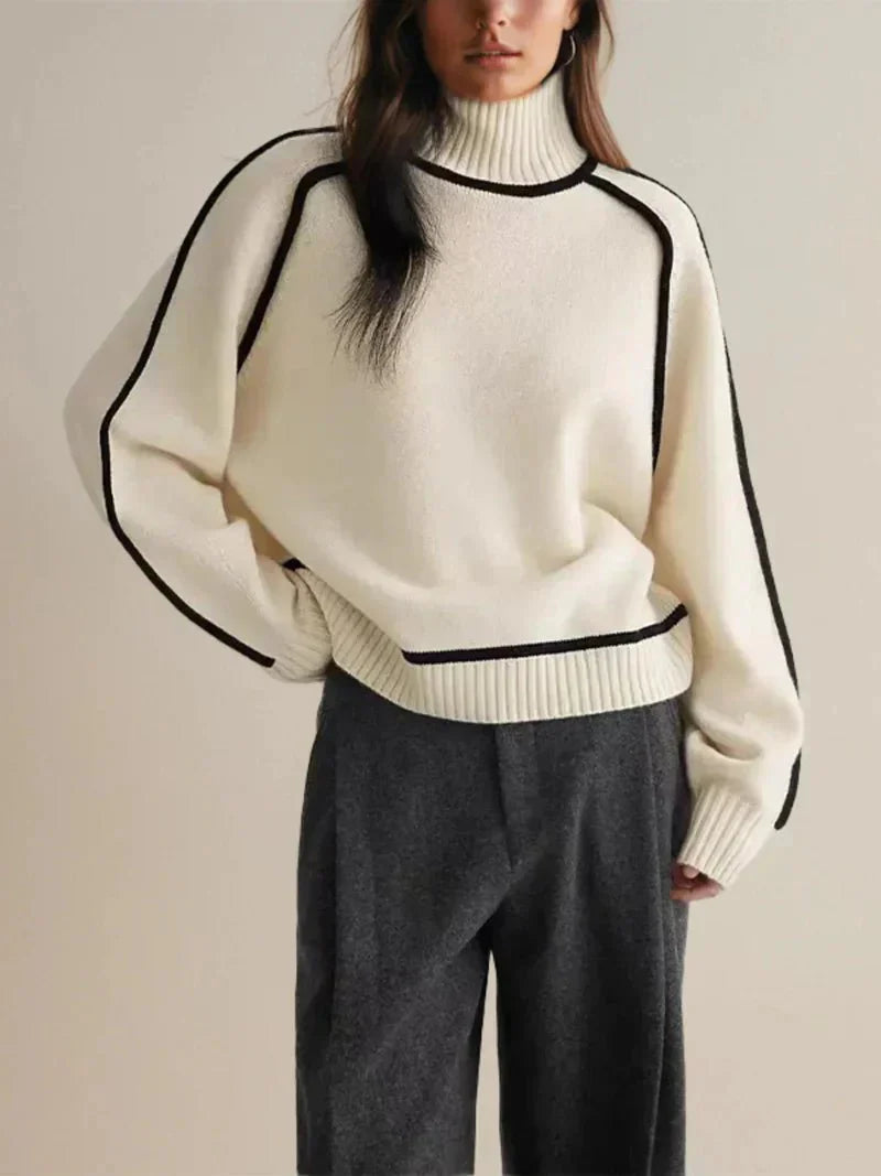Timeless Women's Turtleneck Sweater | Isabelle SOLANORDI Pullover