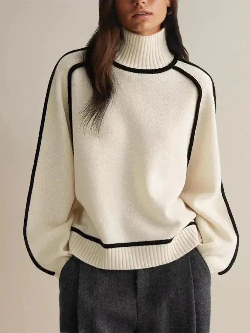 Timeless Women's Turtleneck Sweater | Isabelle SOLANORDI Pullover
