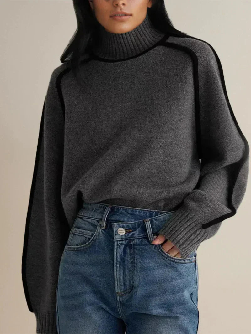 Timeless Women's Turtleneck Sweater | Isabelle SOLANORDI Pullover