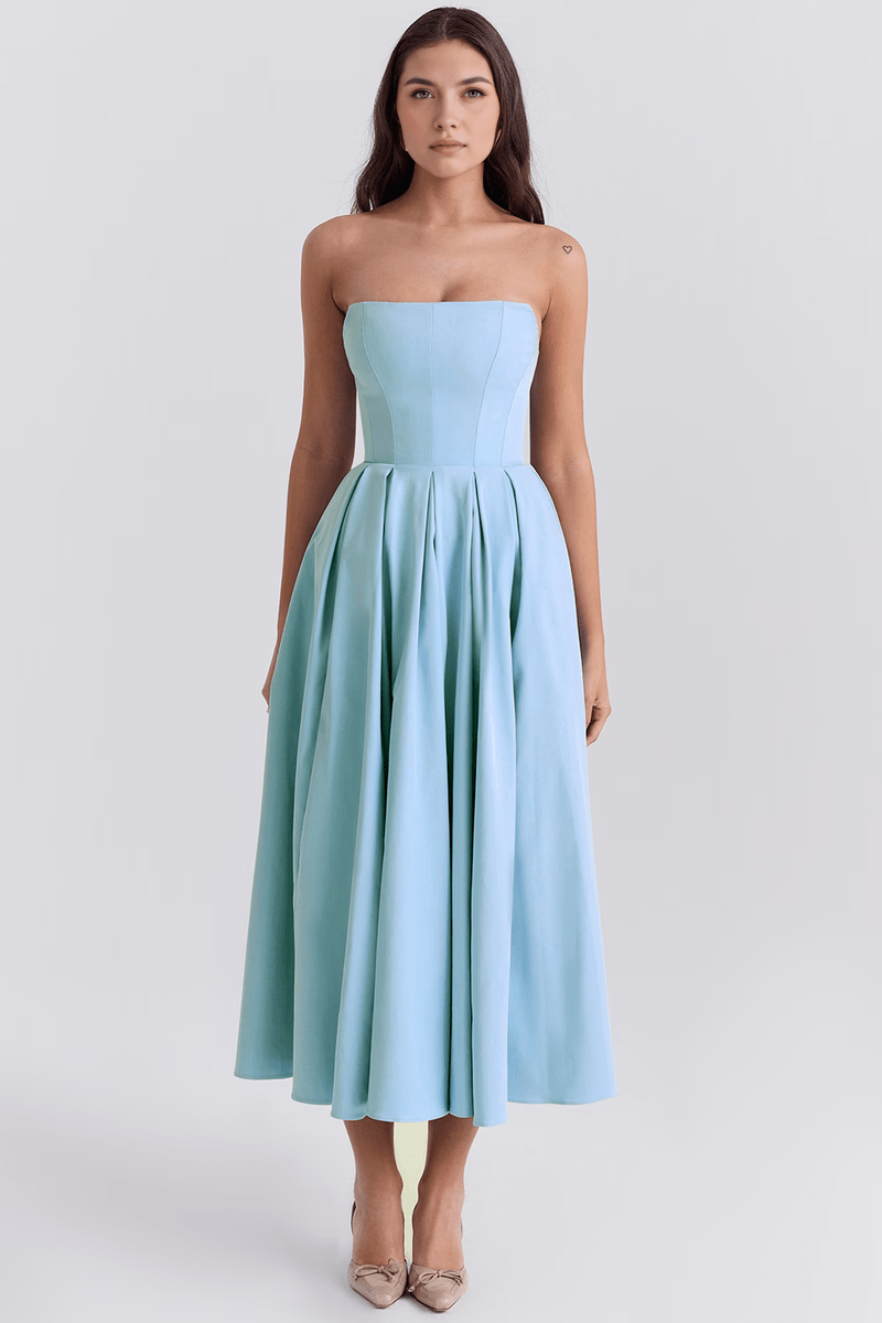 Trending Women's Dress 2025 – Corset Midi for Events and Romantic Evenings | Sofi SOLANORDI Dress Bustier