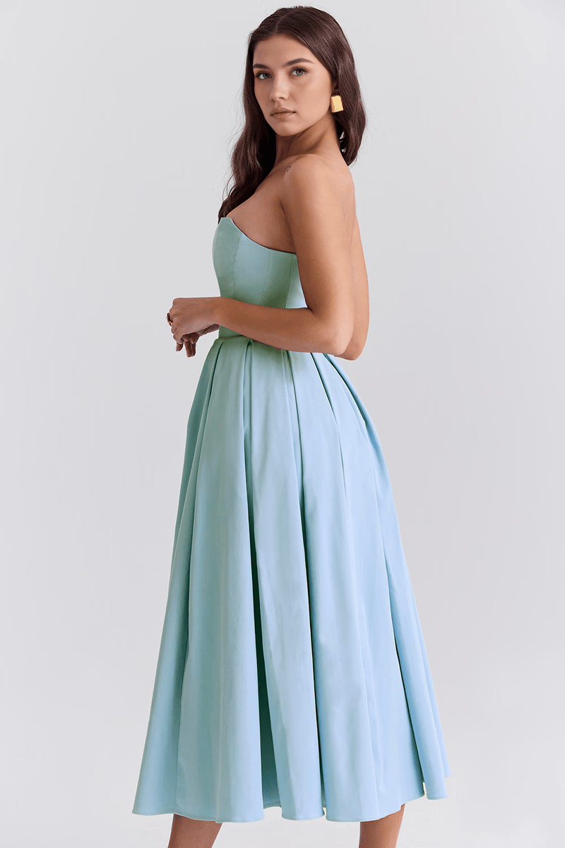 Trending Women's Dress 2025 – Corset Midi for Events and Romantic Evenings | Sofi SOLANORDI Dress Bustier