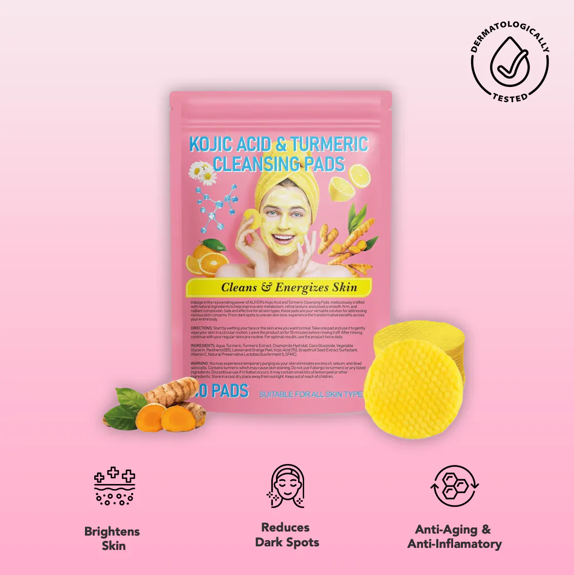 Tampons au Curcuma et Acide Kojique