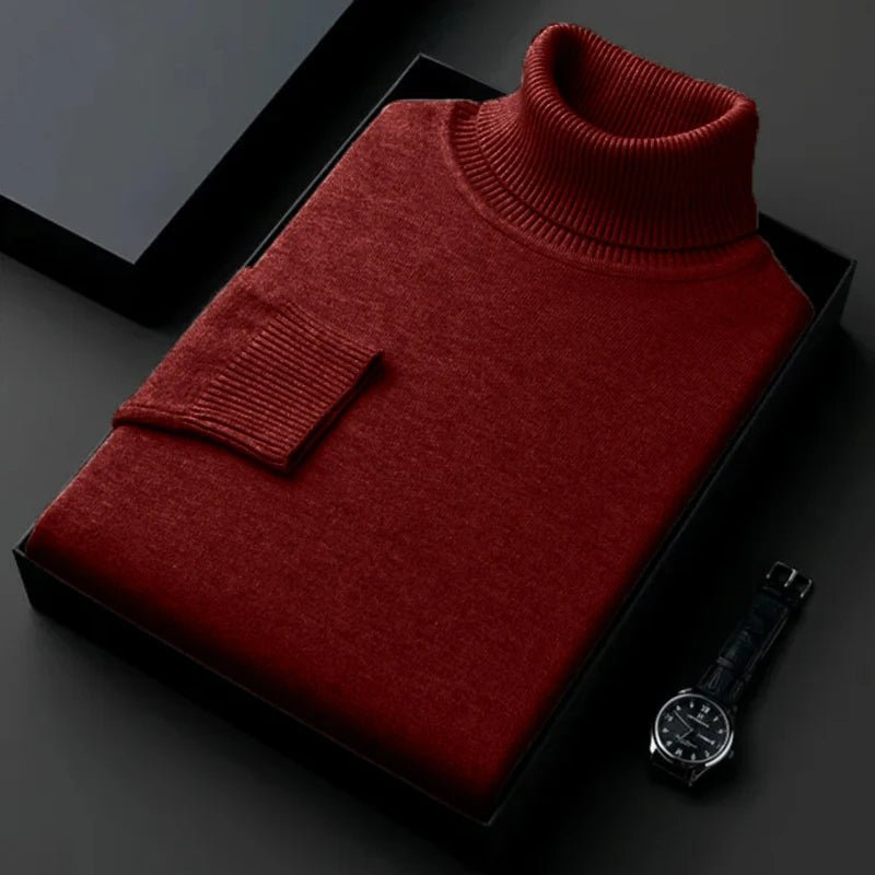 Turtleneck Sweater - Cashmere-Cotton Blend for Men | Elyon SOLANORDI Men's Sweater