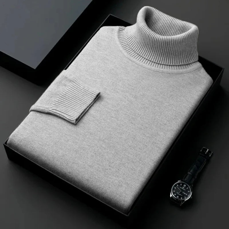 Turtleneck Sweater - Cashmere-Cotton Blend for Men | Elyon SOLANORDI Men's Sweater