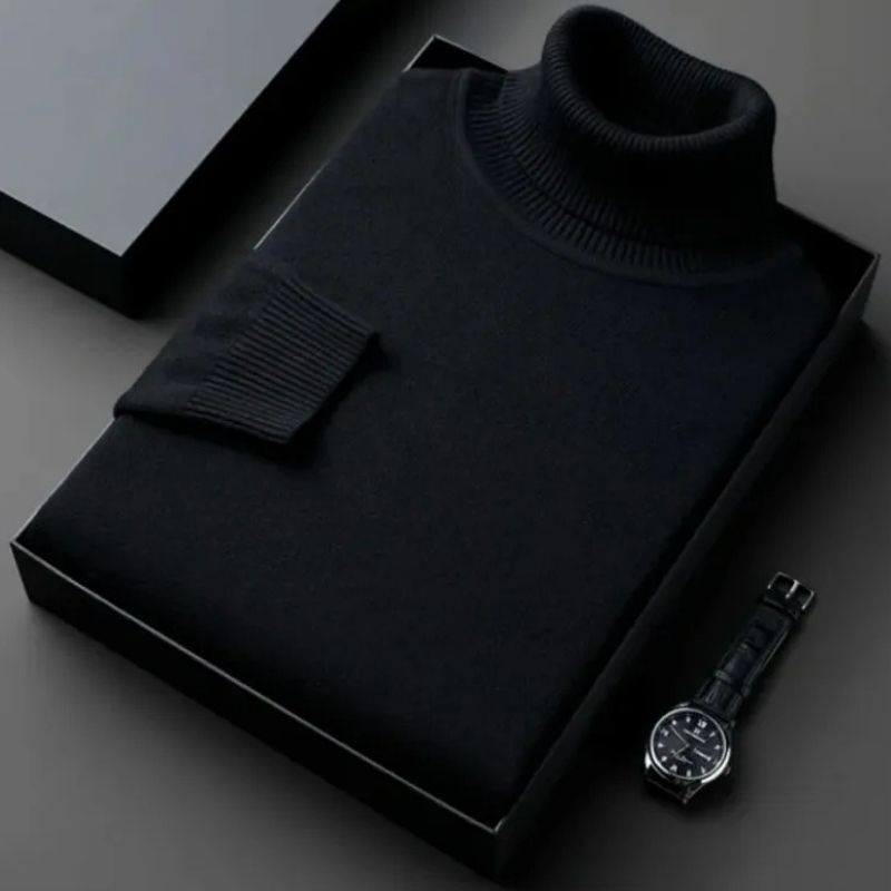 Turtleneck Sweater - Cashmere-Cotton Blend for Men | Elyon SOLANORDI Men's Sweater