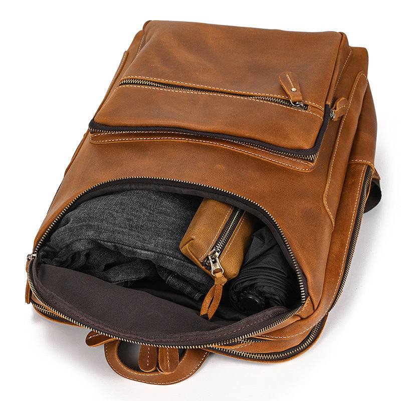 Vintage Genuine Leather Backpack - Men's & Women's Travel Bag | Omondi SOLANORDI Backpack