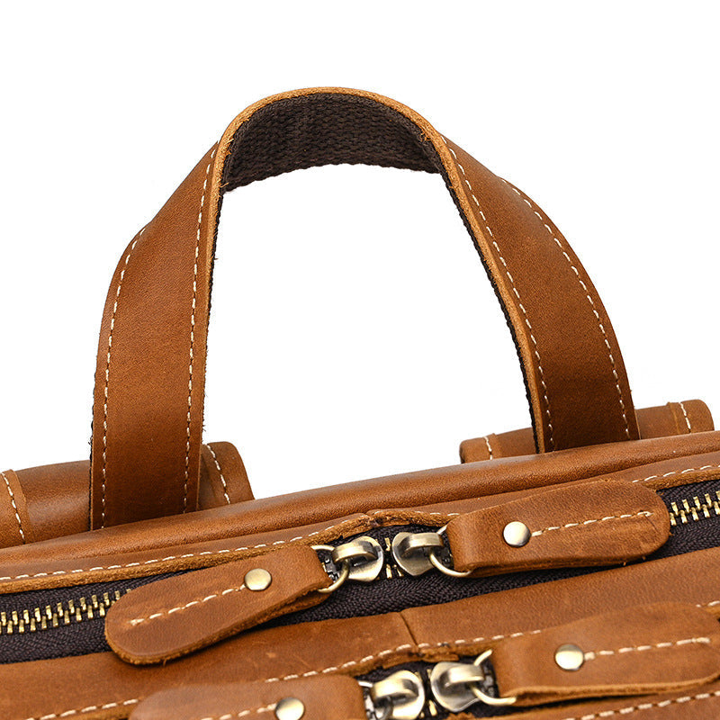 Vintage Genuine Leather Backpack - Men's & Women's Travel Bag | Omondi SOLANORDI Backpack