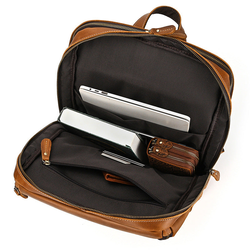 Vintage Genuine Leather Backpack - Men's & Women's Travel Bag | Omondi SOLANORDI Backpack