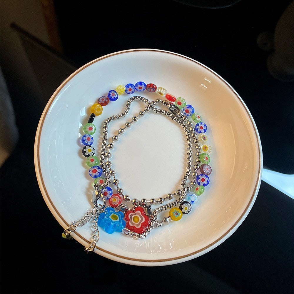 Bracelet en perles d'eau douce minimaliste pour femmes