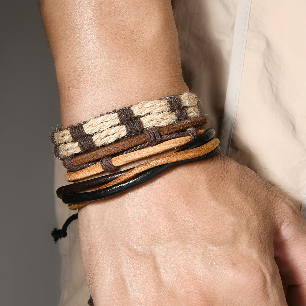 Bracelet en cuir de bovin