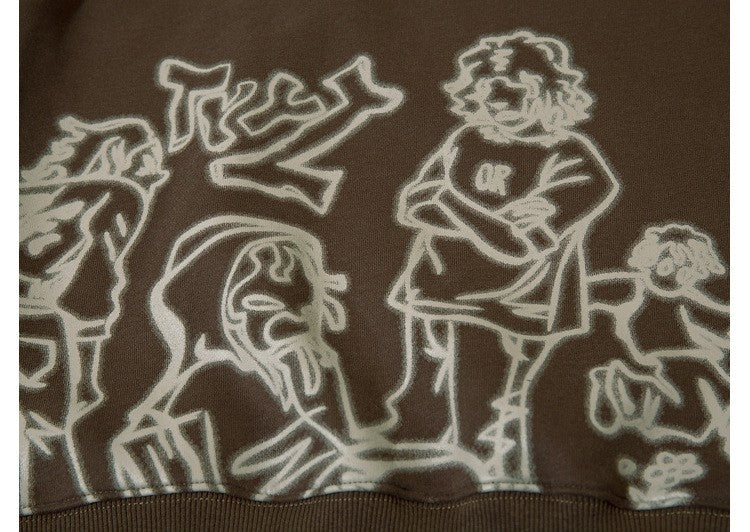 Sweat à capuche Graffi Couples