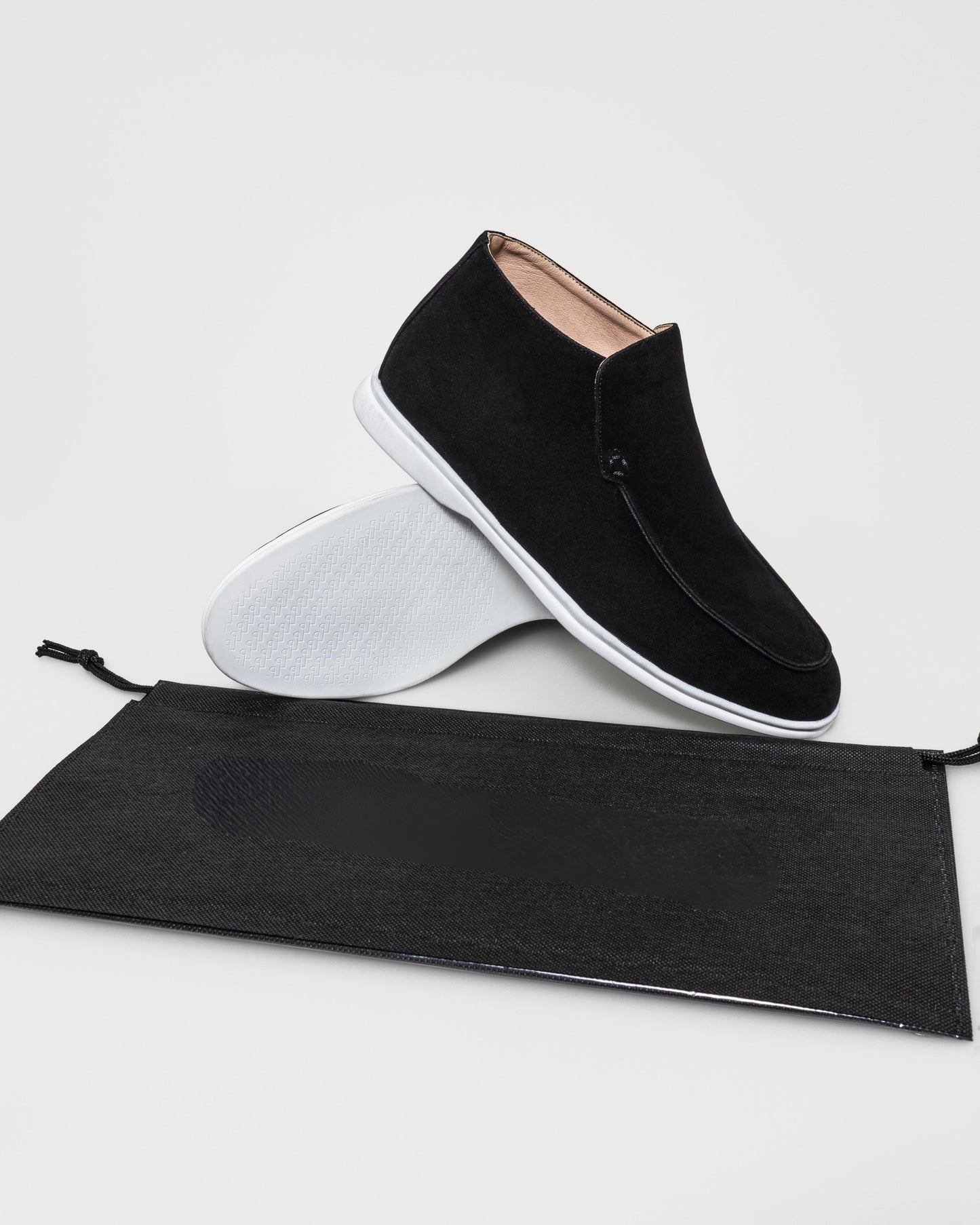 Mocassin Noir Haut