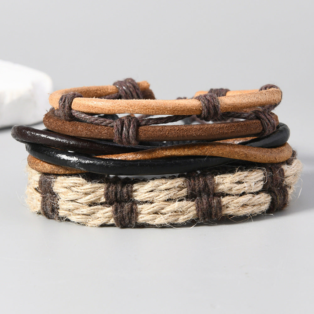 Bracelet en cuir de bovin