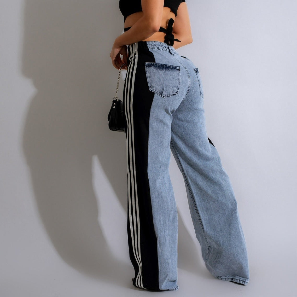 Jeans à jambes larges Taia
