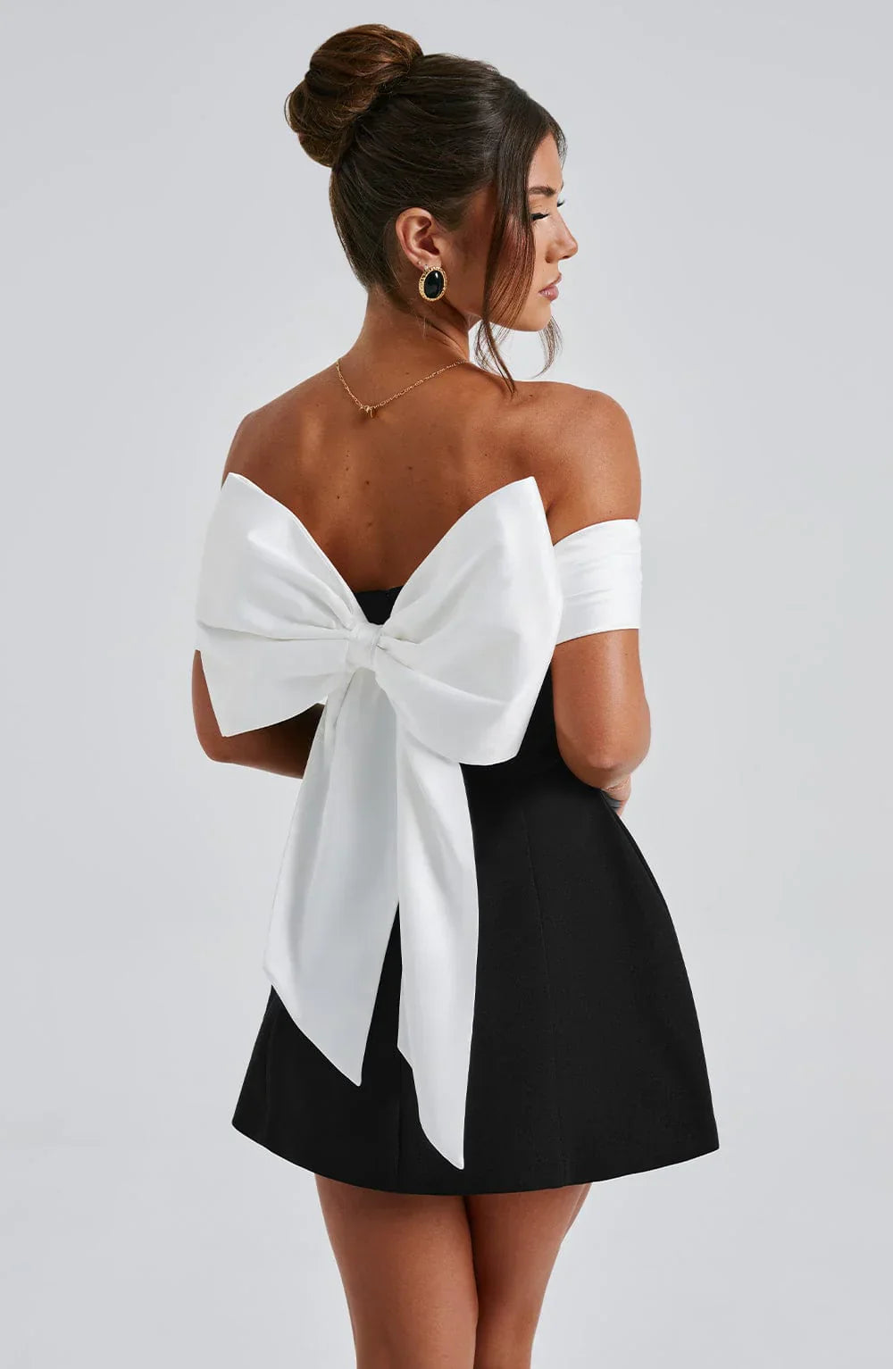 ROBE MINI NOIR ET BLANC