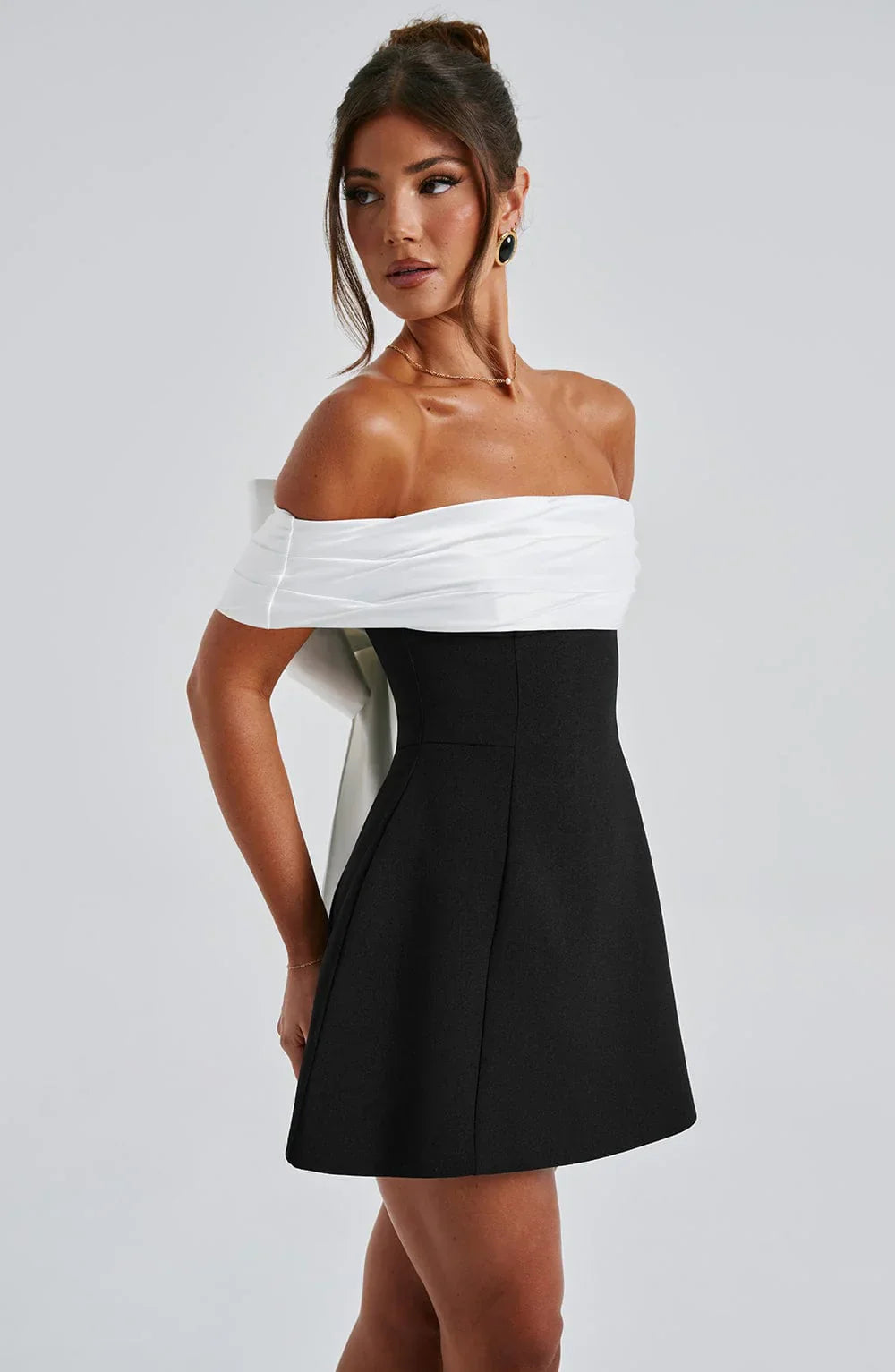 ROBE MINI NOIR ET BLANC
