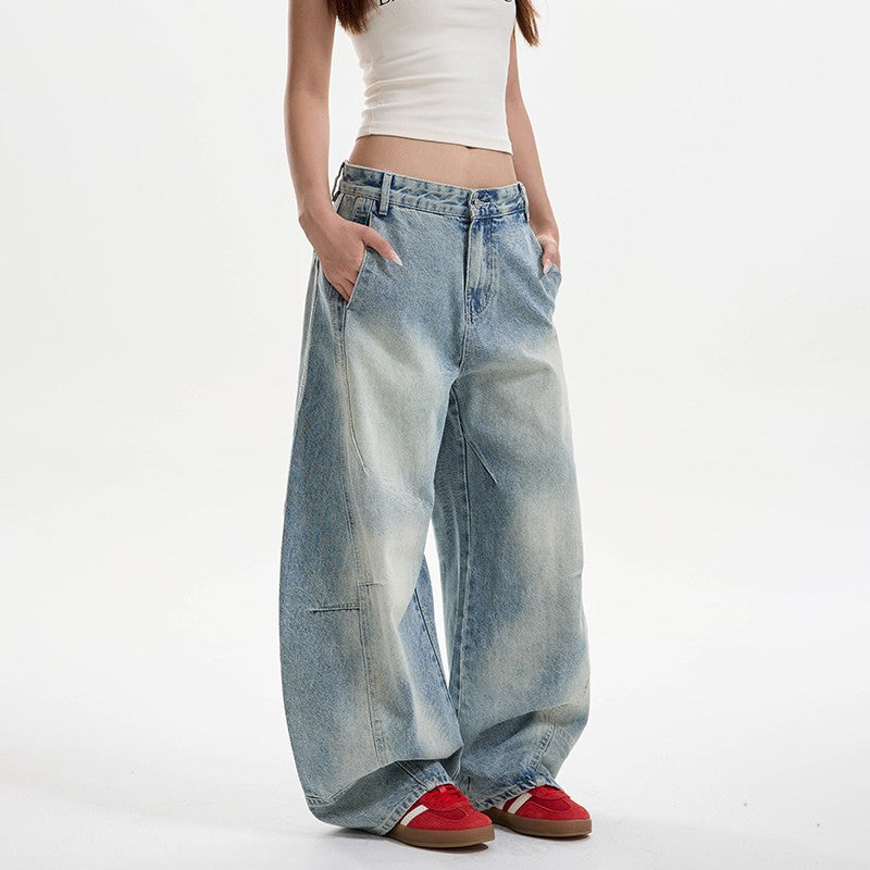 Jeans Machete Lavés Distressés Pour Femmes
