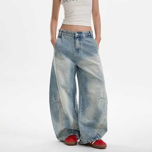 Jeans Machete Lavés Distressés Pour Femmes