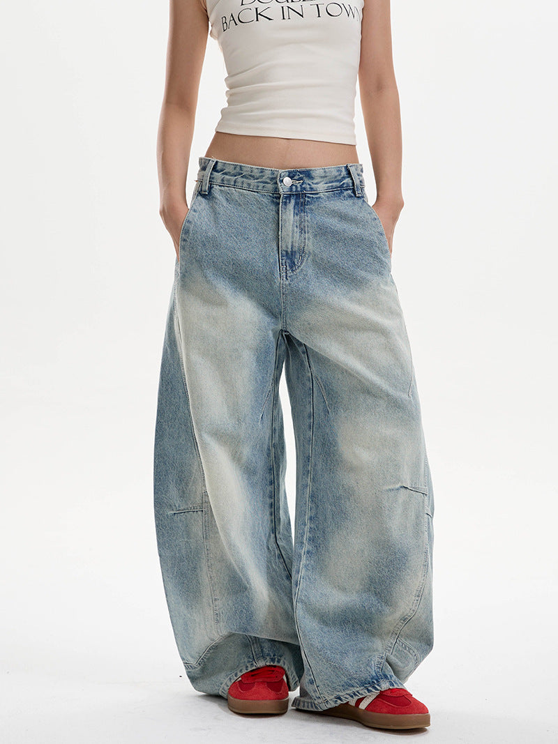 Jeans Machete Lavés Distressés Pour Femmes