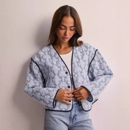 Fashion Women's Wear Printed Jacket Coat