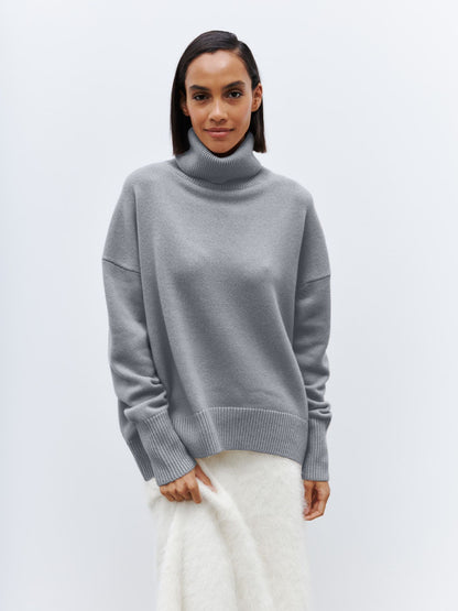 Women's Loose High Collar Autumn And Winter Anti-Pilling Sweater