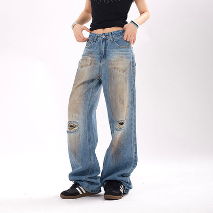 Jeans personnalisés et mode rétro américaine pour femmes