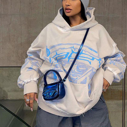 Pull à capuche décontracté pour femmes