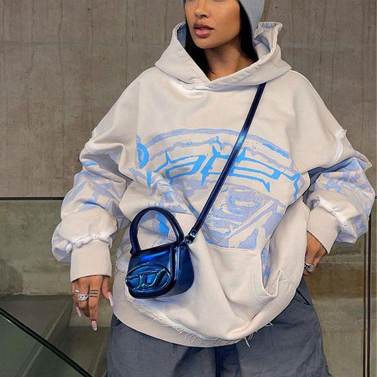 Pull à capuche décontracté pour femmes