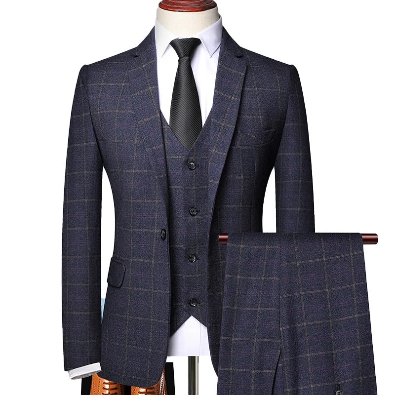 Men's 3-piece set for office, wedding, casual suit | Nekola Solanordi Man