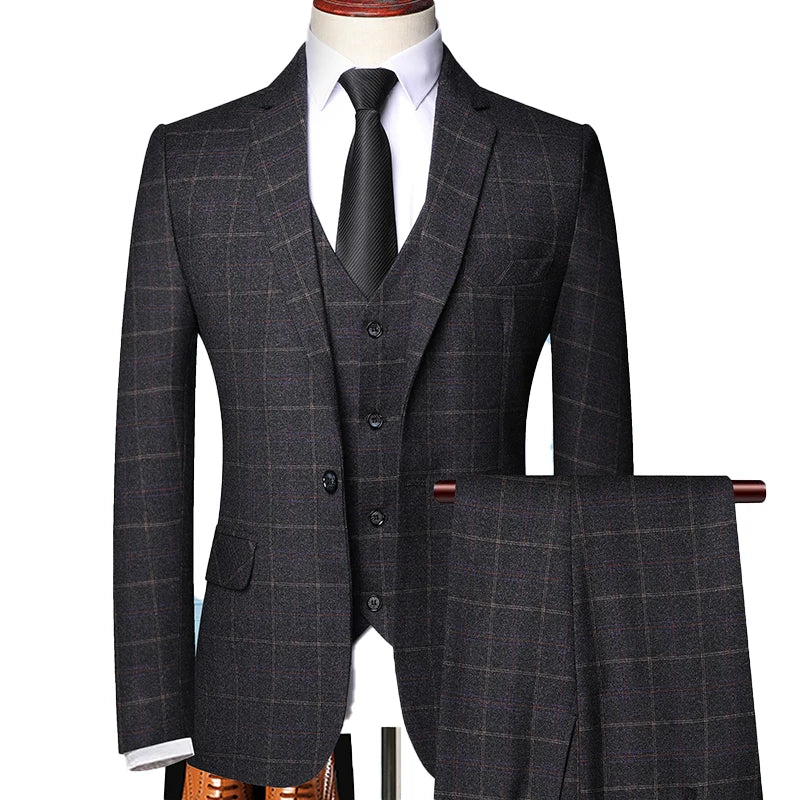 Men's 3-piece set for office, wedding, casual suit | Nekola Solanordi Man