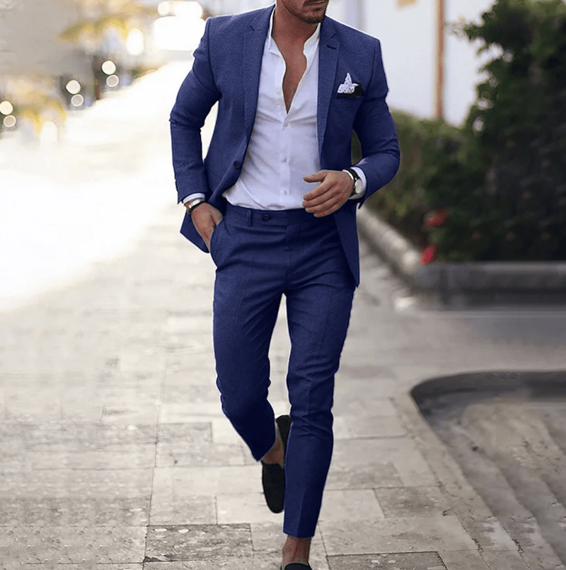 Two-Piece Suit - Blazer and Trouser Set for Men | Mikelis Solanordi
