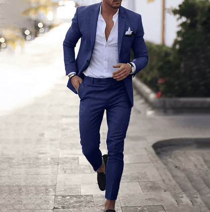 Two-Piece Suit - Blazer and Trouser Set for Men | Mikelis Solanordi