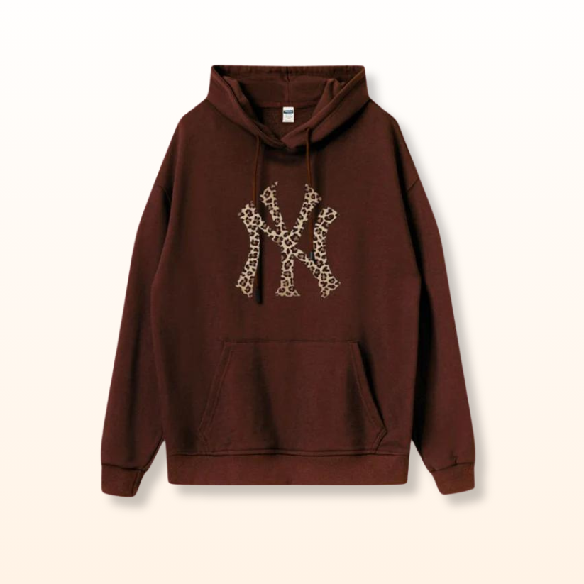 Sweat à capuche léopard NY | LIMITÉ